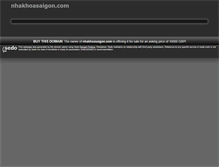 Tablet Screenshot of nhakhoasaigon.com